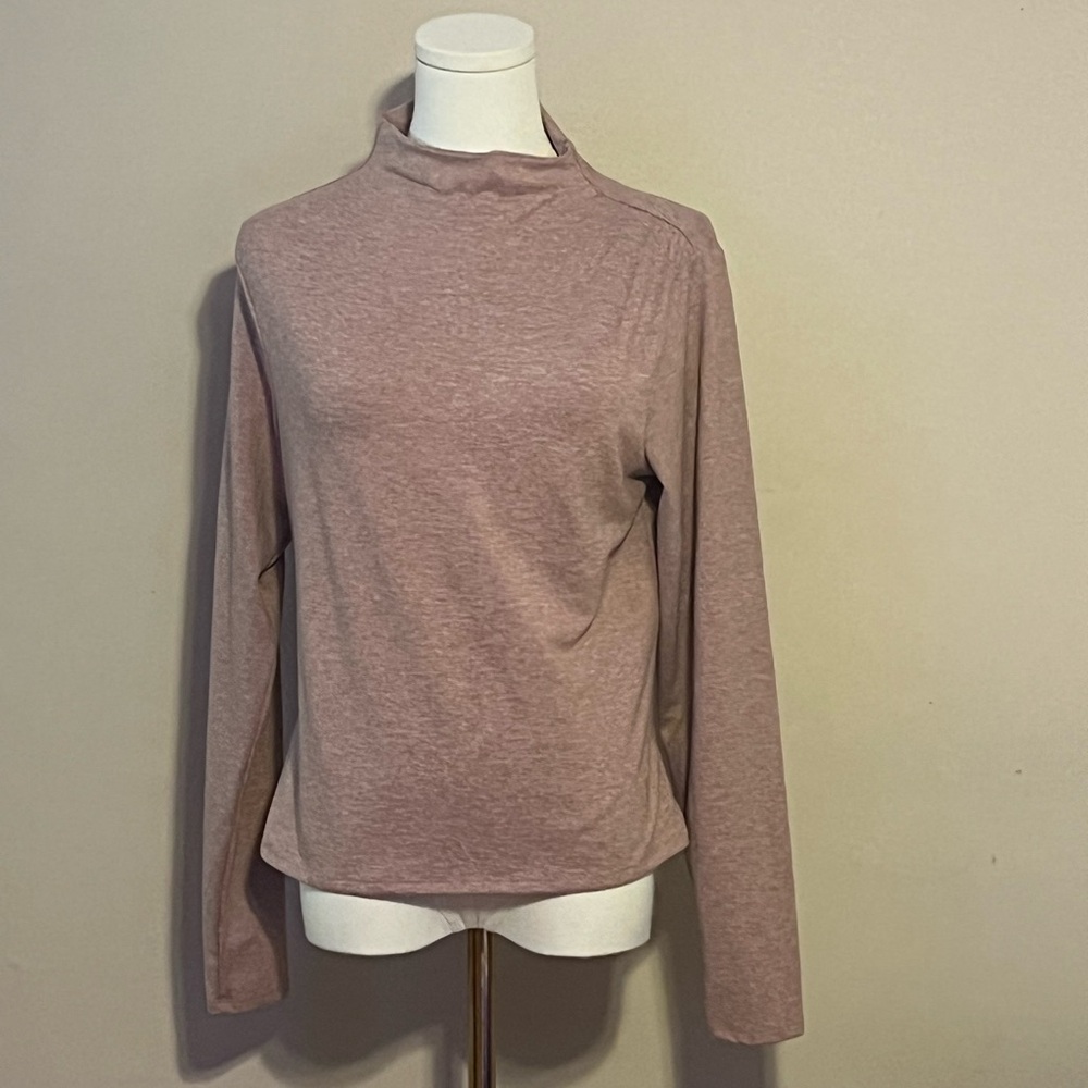Express Mock-Neck Long Sleeve Top